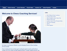 Tablet Screenshot of chesscoachingservices.net